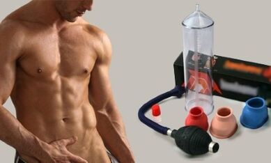 Pompă pentru mărirea penisului masculin